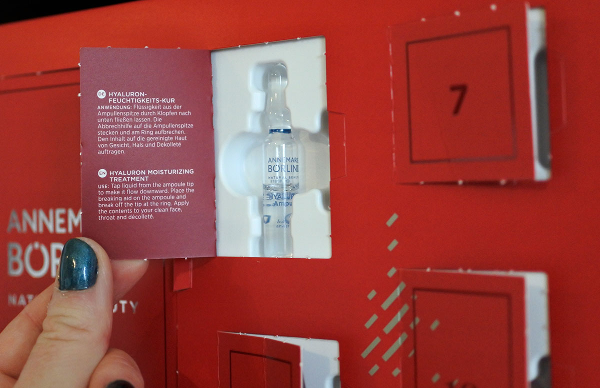 Annemarie Börlind Adventskalender 2018 - 24 Natural Beauty Secrets inhalt detail