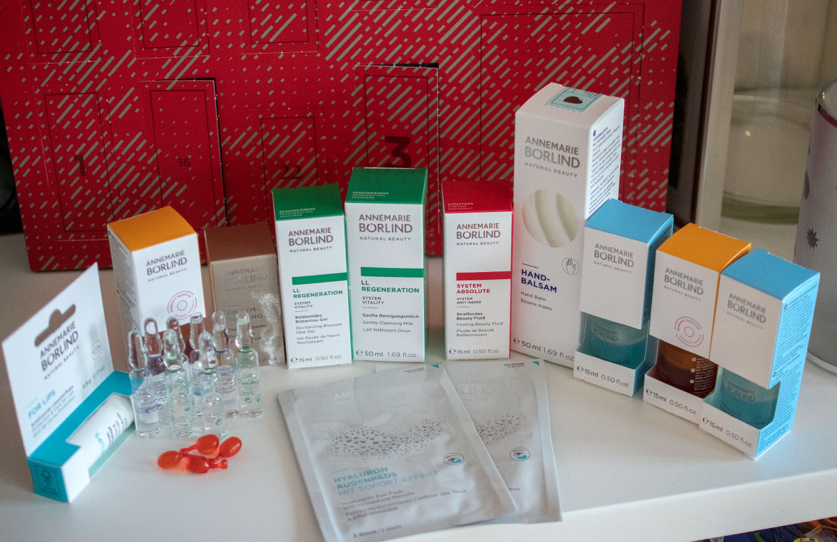 Annemarie Börlind Adventskalender 2018 - 24 Natural Beauty Secrets inhalt