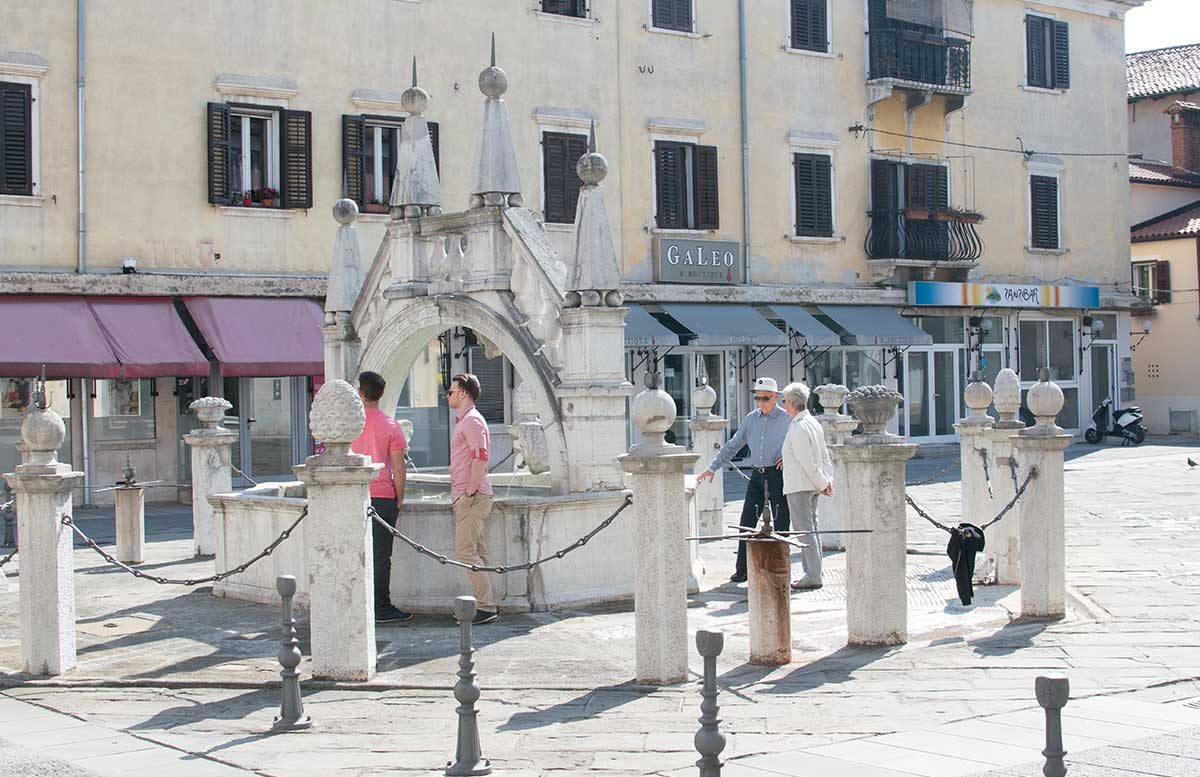 Ausflug nach Koper und Besuch des Hotel Bernardin brunnen