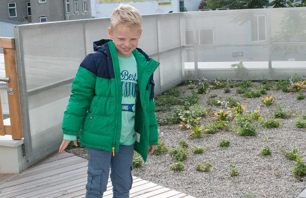 Back to School Herbst Outfit von TK Maxx Lenny mit grüner jacke 