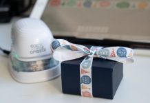 COLOP e-mark create – mobiler Drucker für Kreative COLOP-e-mark-create-geschenkmasche