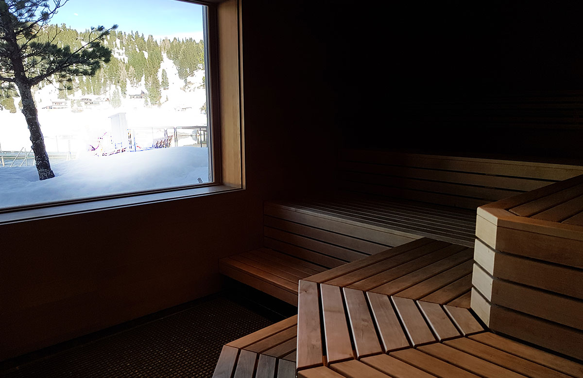 Das Hotel Hochschober auf der Turracher Höhe in Kärnten sauna