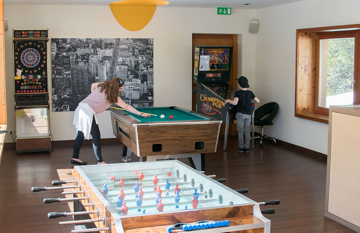 Das Hotel Hochschober auf der Turracher Höhe in Kärnten spielraum billard