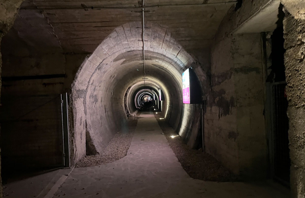 Der-Bunker-von-Kranj-und-Janez-Puhar-Museum-bunker-gang