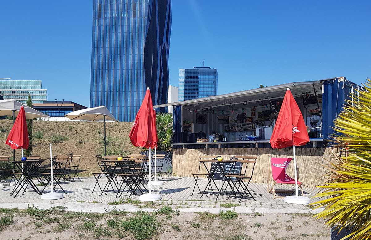 Der Copa Beach Urlaubsfeeling in Wien le troquet a la plage