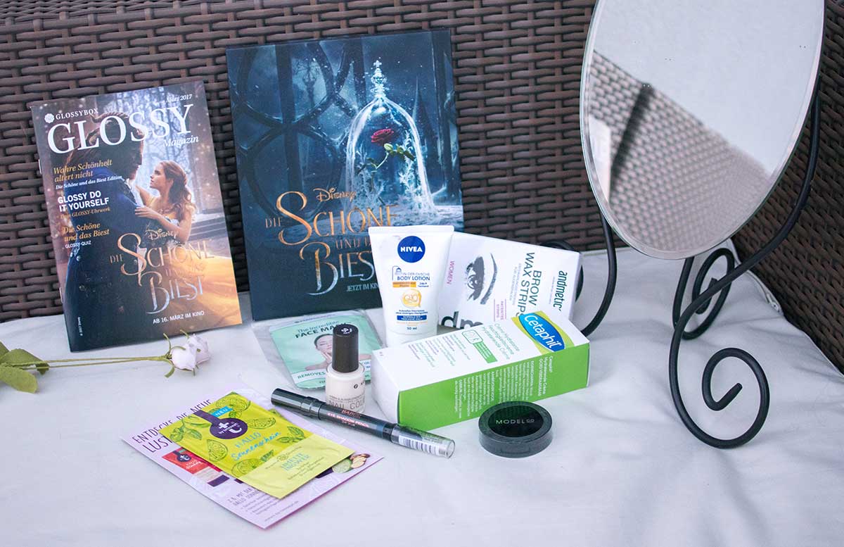 Die Schöne und das Biest Glossybox März alle produkte