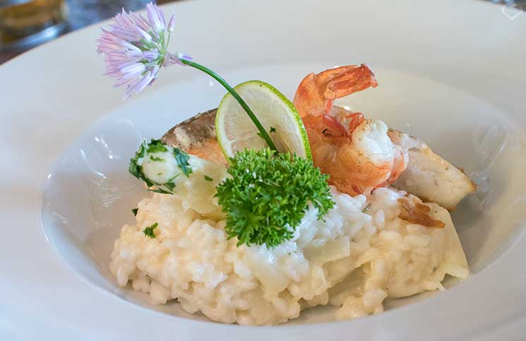 Die Therme Bükfürdo und Restaurant Tipps für Bük restaurant-aurora-fisch-risotto