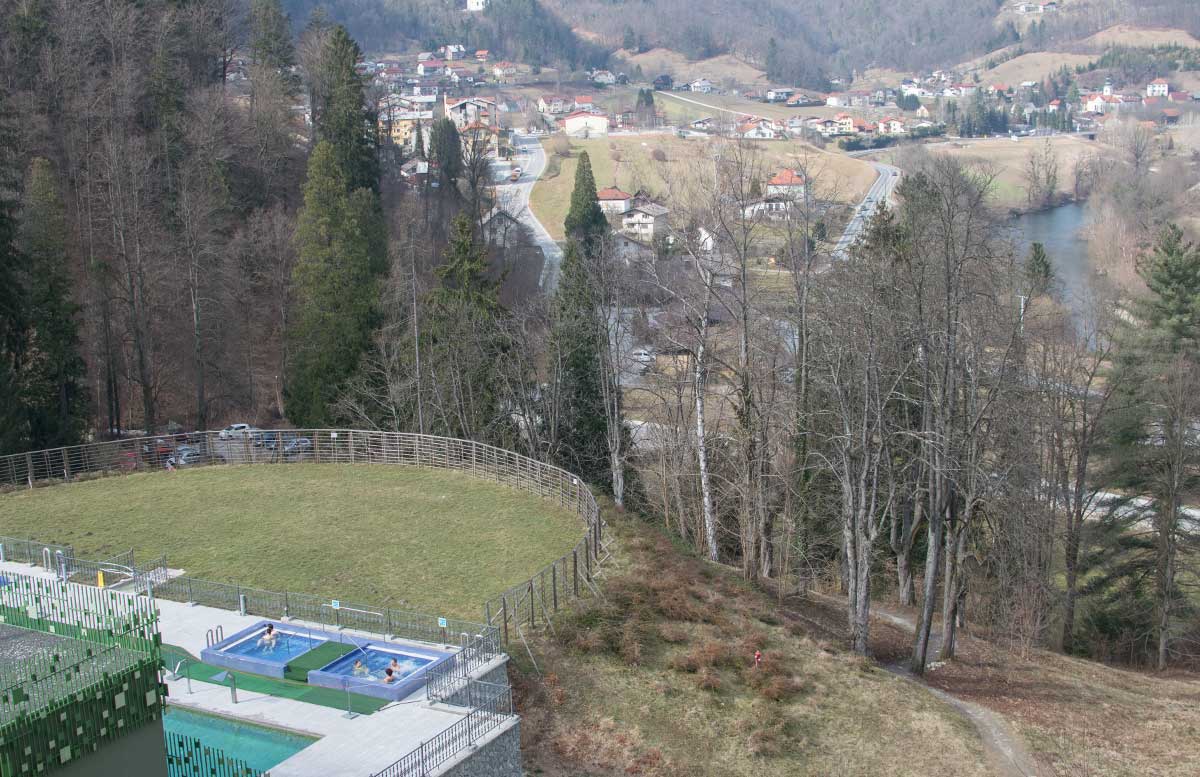 die römische Therme - Rimske Terme in Rimske Toplice outdoor pool
