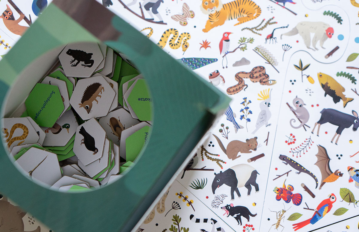 Dino,-Katzen-und-Märchen-Spielespaß-vom-Laurence-King-Verlag-wimmel-bild