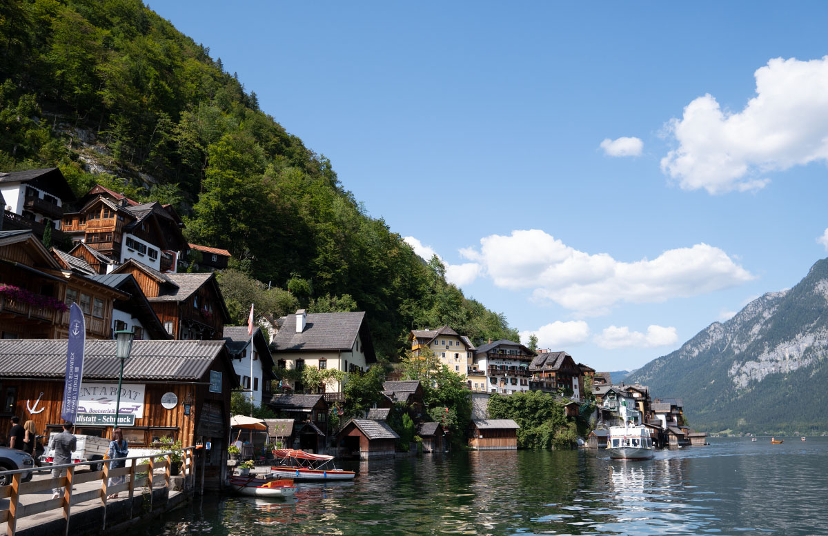 Ein Spaziergang durch Hallstatt im Salzkammergut hallstättersee