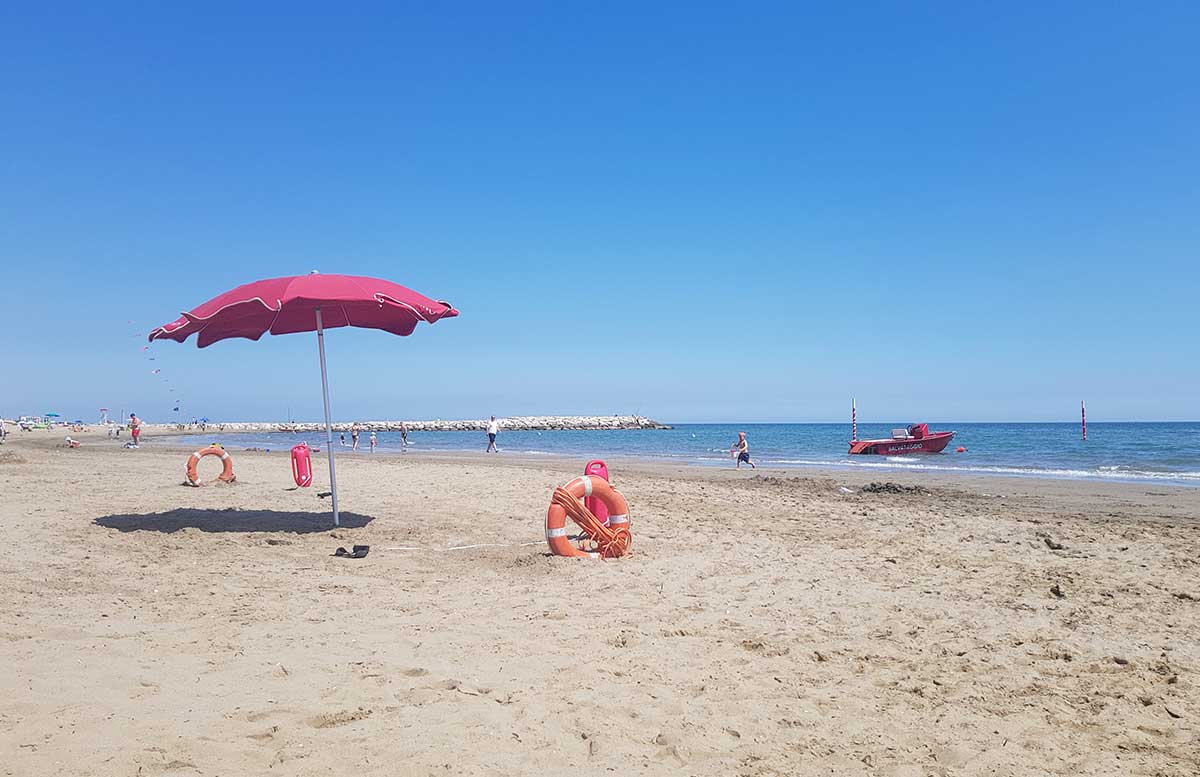 Europa Camping Village Cavallino Venezia strand blauer himmer