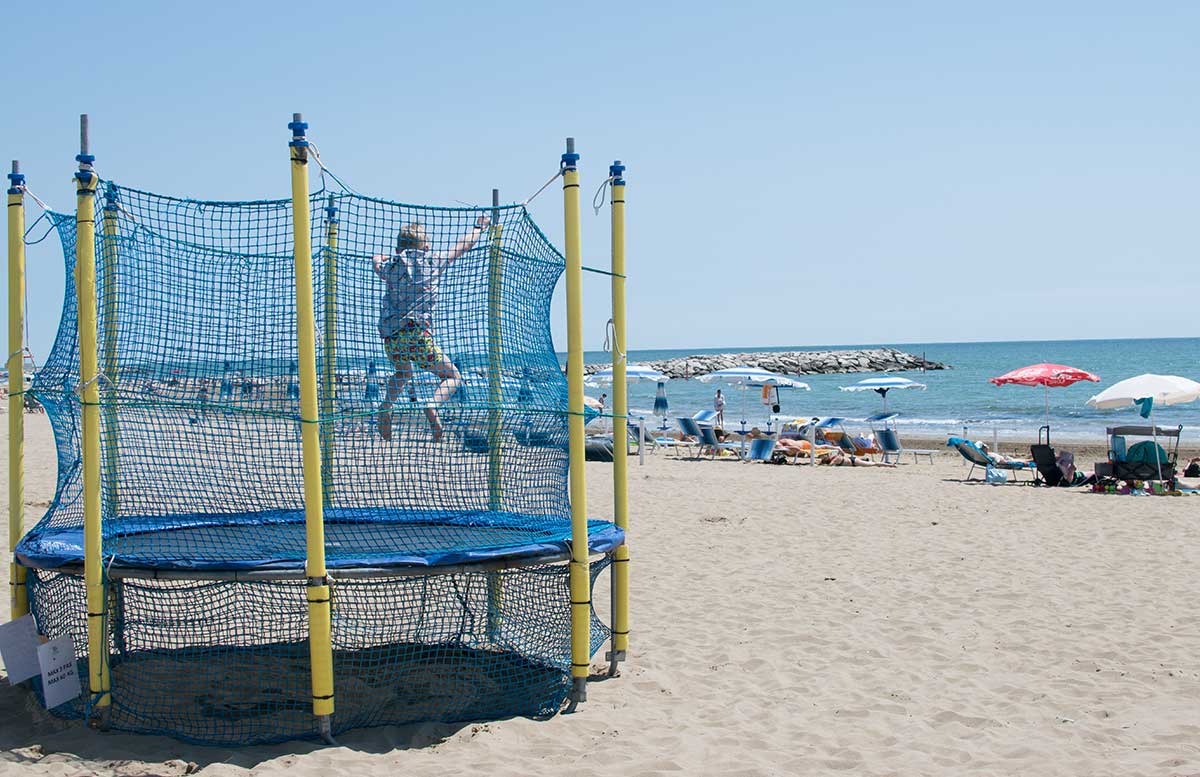 Europa Camping Village Cavallino Venezia strand spielplatz trampolin