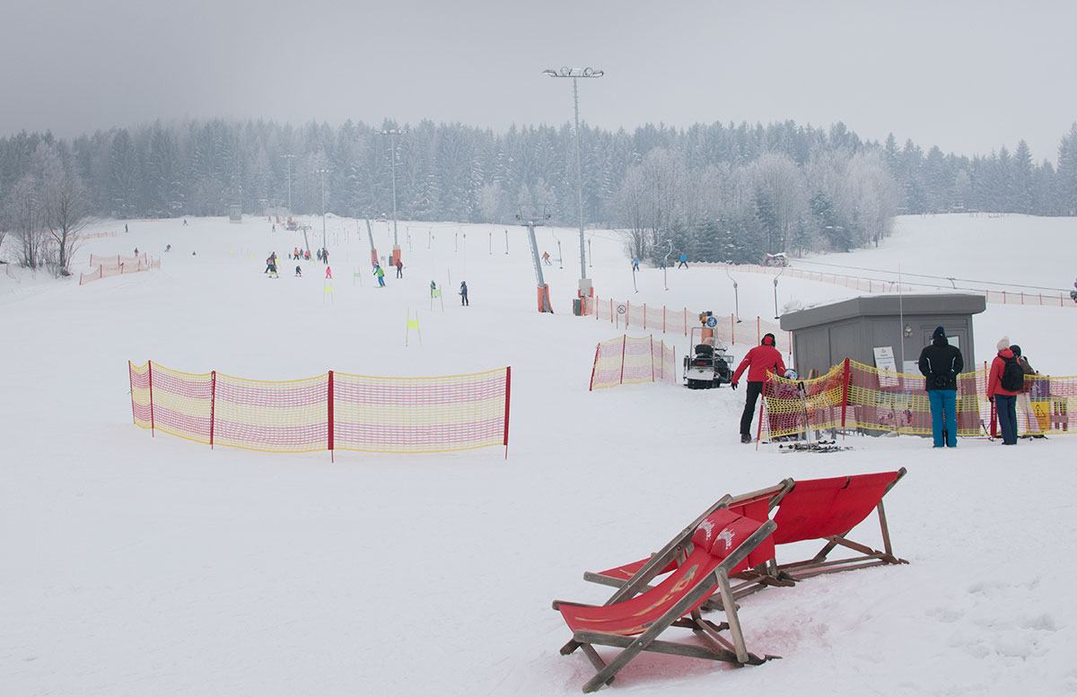 Familienausflug - Skifahren in St. Corona am Wechsel tellerlift