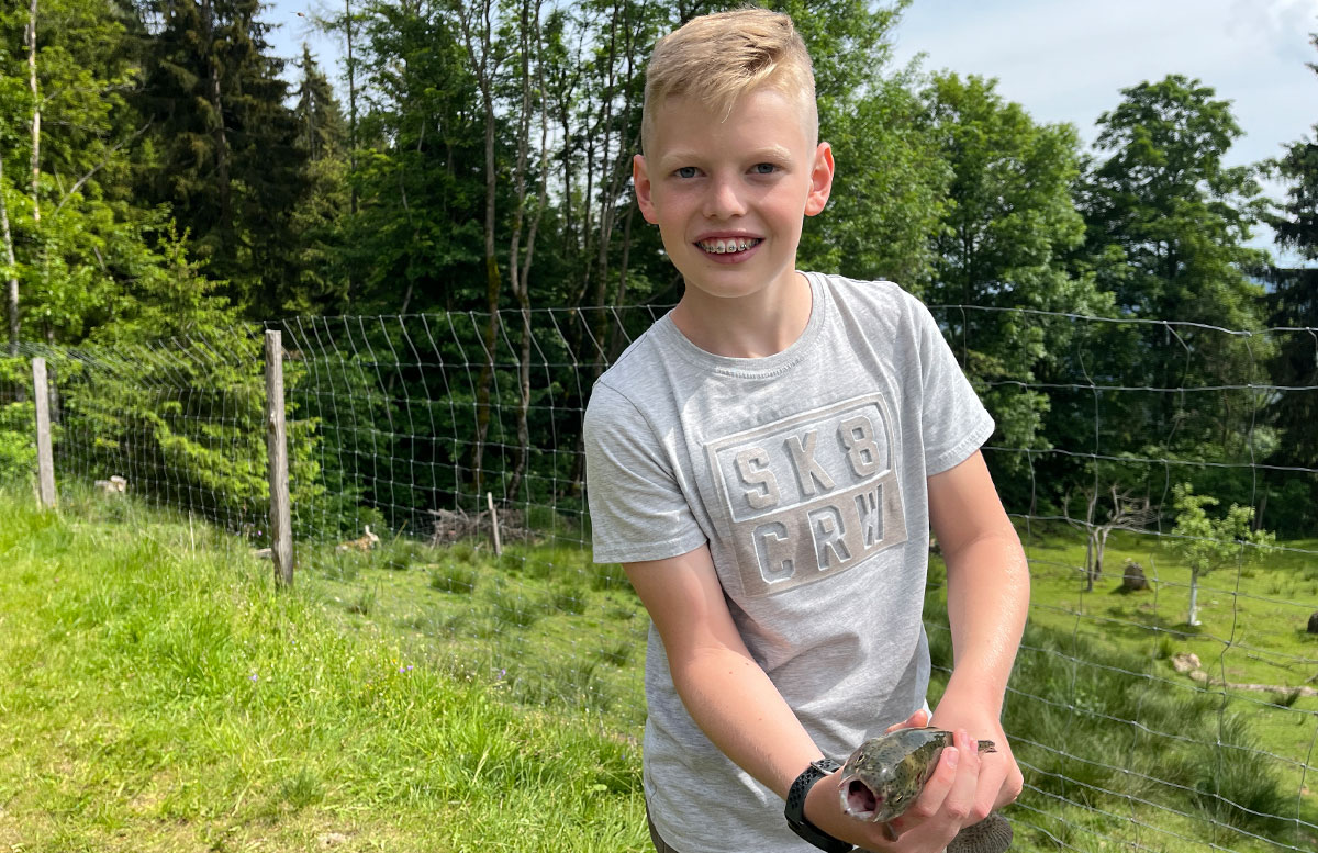 Familienresort-Petschnighof-mit-Bauernhof-in-Diex-fisch-geangelt