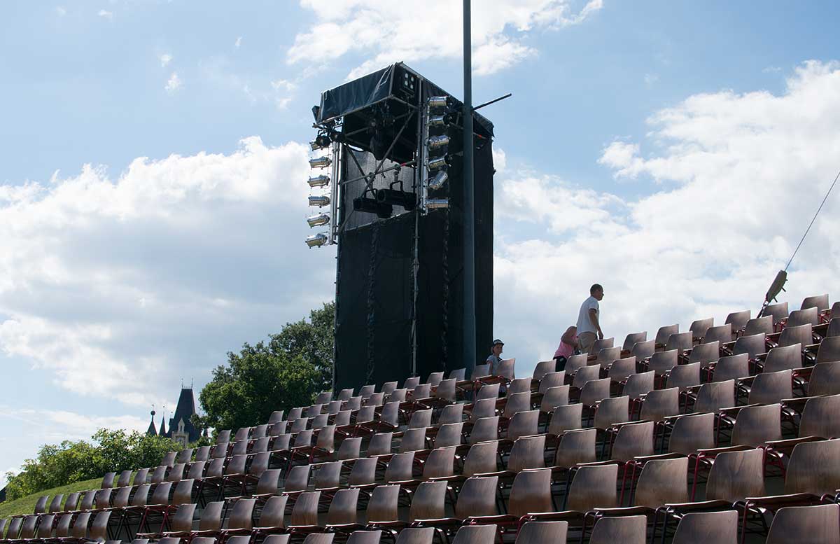 Familientag in Grafenegg - Hokuspokus Musikus wolkenturm von unten