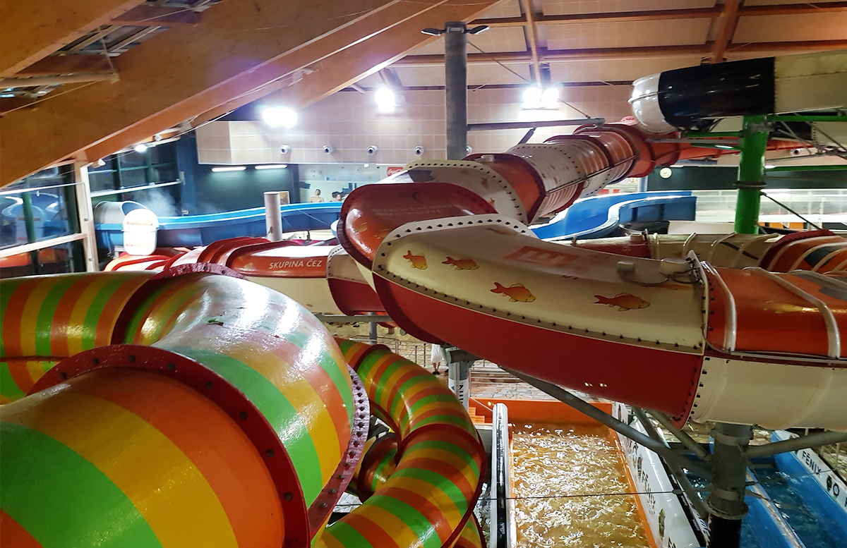 Family und Wellness Hotel Aquapalace Prague rutschen