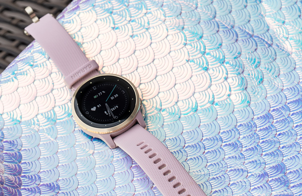 Garmin-vivoactive-4S-Fitness-Smartwatch-anzeige-schritte