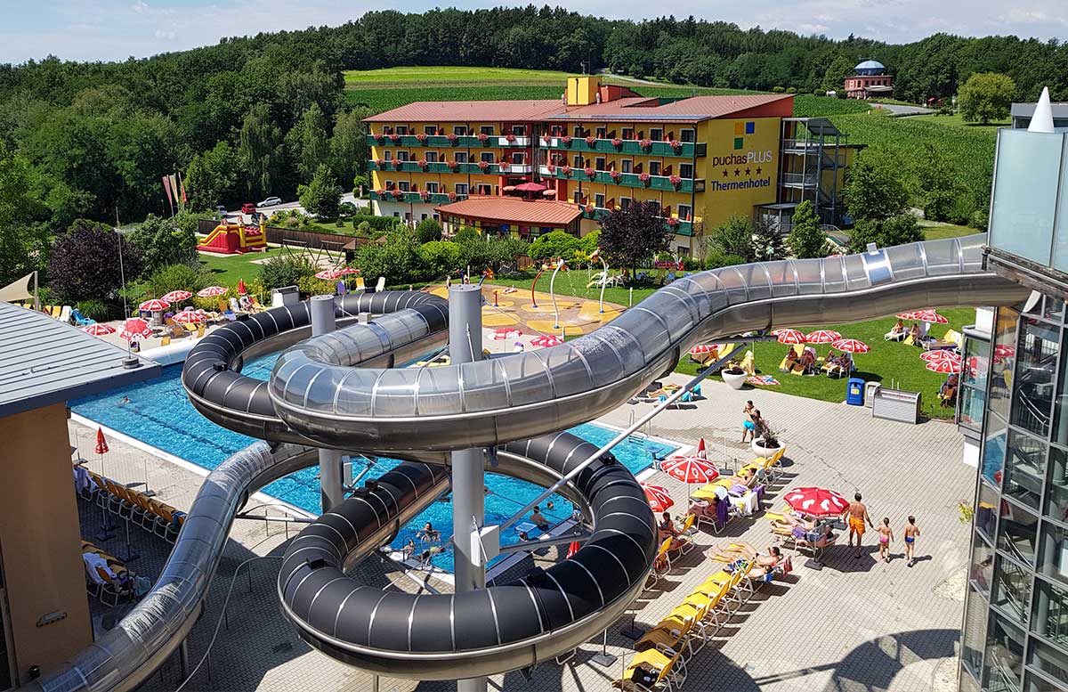 Hotel Allegria Resort Stegersbach by Reiters poolbereich black hole rutsche