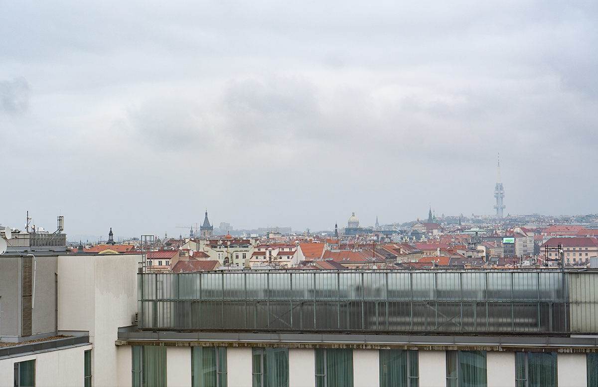 Hotel angelo by Vienna House Prague aussicht aus dem zimmer