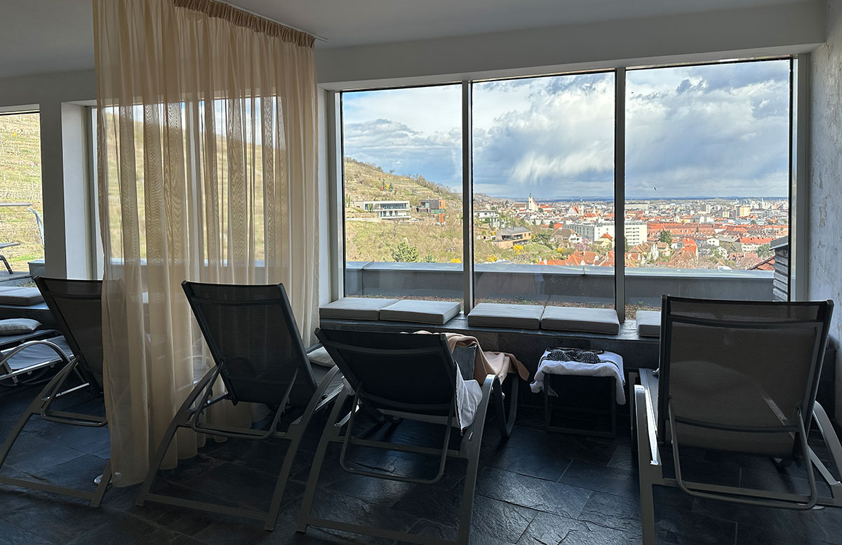 Hotel-und-Spa-Steigenberger-Krems-zur-Marillenblüte-wellness-blick-auf-krems