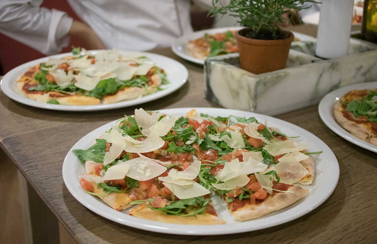 Kochworkshop bei Vapiano glutenfreie Pasta und Pizza pizza bruschetta
