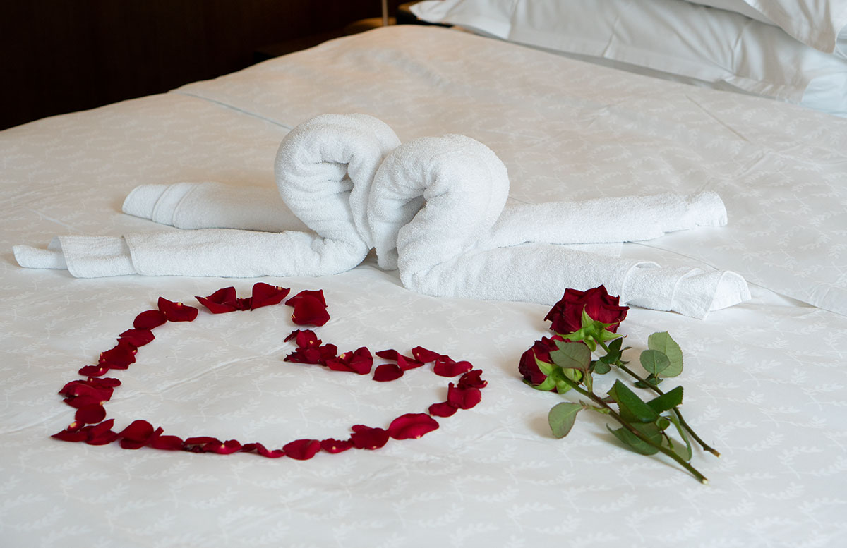 Mein-Geburtstag-im-Sheraton-Grand-Hotel-Salzburg-rosen-am-bett