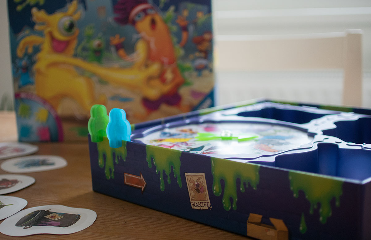 Monsterstarker Glibber-Klatsch Kinderspiel von Ravensburger drehscheibe