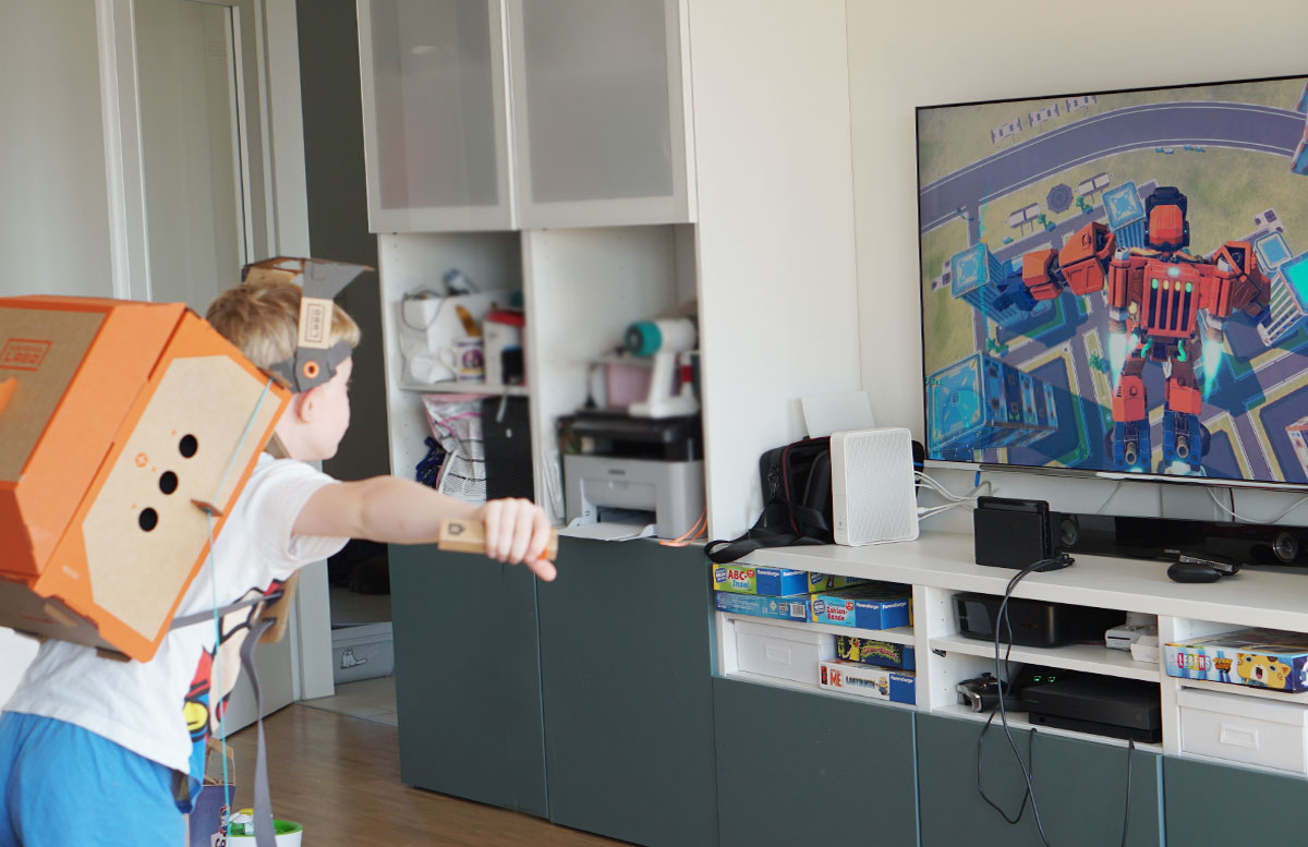 Nintendo Labo Robo-Set für die Switch labo bauset einzelteile anleitung roboter transformer spielen