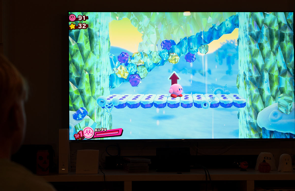 Nintendo Switch Mario Tennis Aces und Kirby Star Allies kirby im spiel