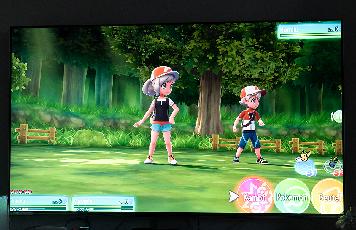Nintendo Switch Pokemon: Let’s Go, Pikachu mit Pokeball beim spielen partner