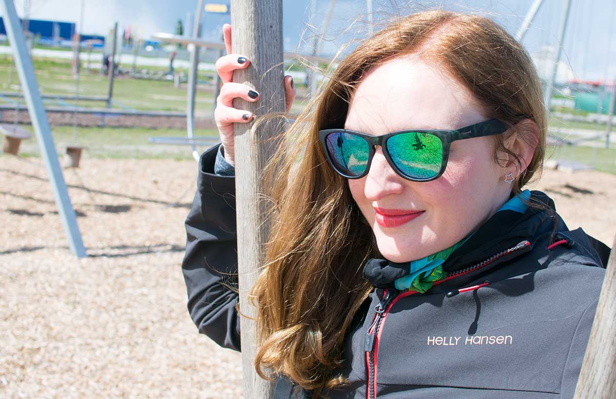 Outdoorfun mit TK Maxx im Motorikpark Wien detail polaroid brille