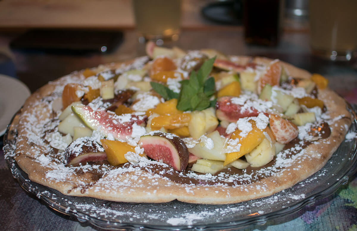 Pizzeria Basilico - Restaurant Tipp in Wien nutella pizza