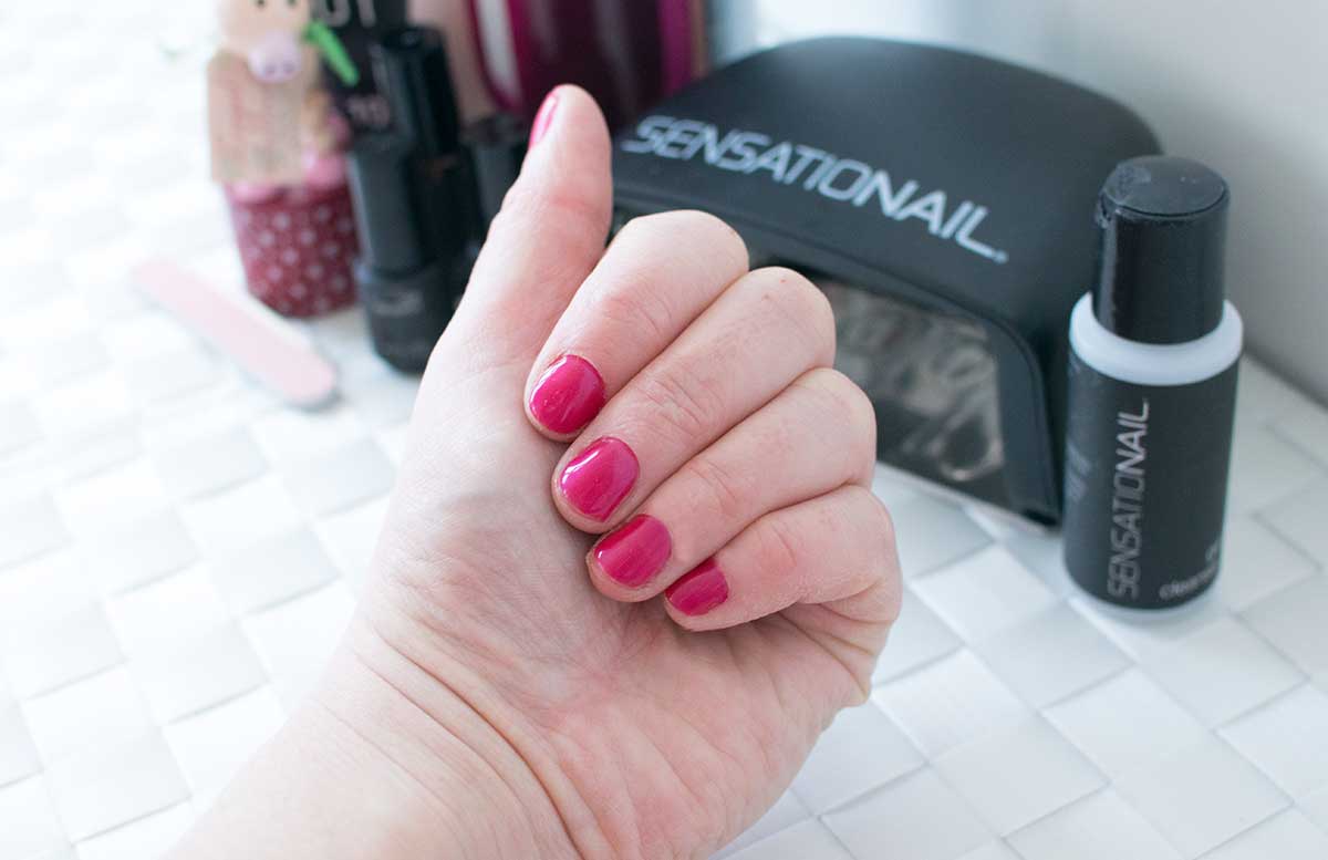 Sensationail Gel Starter Kit fertige maniküre mit der schnelleren lampe