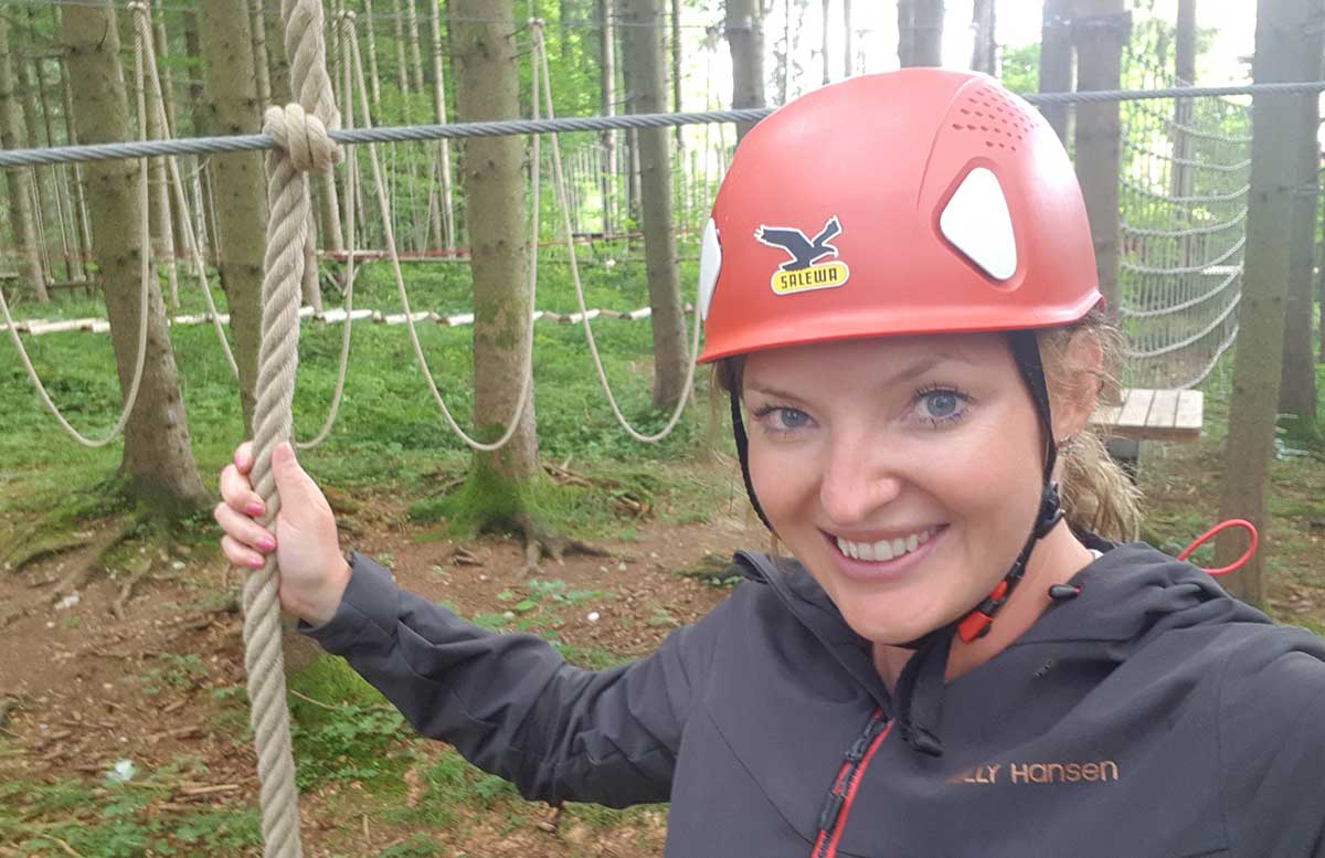 Sommerrodeln in Fuschl und der Waldkletterweg in Faistenau klettern vicky