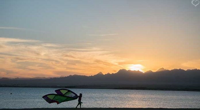Tauchen und Kitesurfen in Ägypten Soma Bay Sonnenuntergang-Soma-Bay-Kitesurfen-in-Ägypten