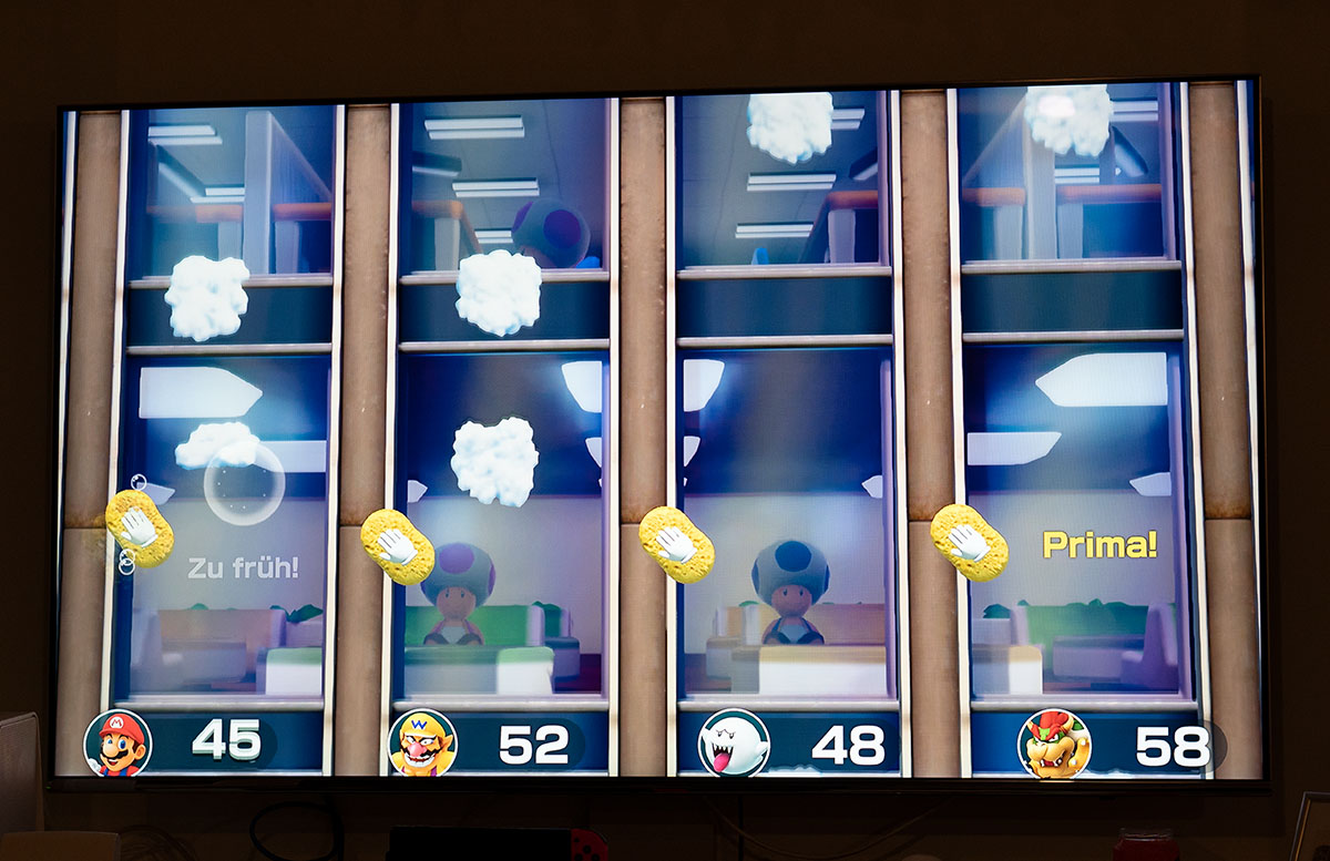 Super Mario Party für die Nintendo Switch fenster putzen 2