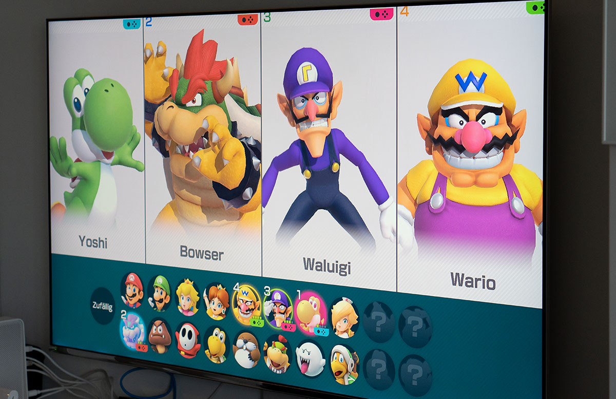 Super Mario Party für die Nintendo Switch mit den jungs charaktere