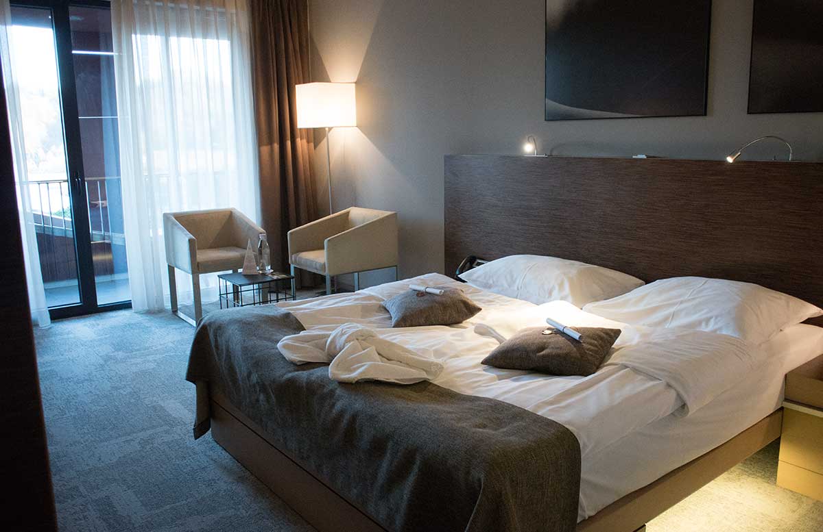 Wellness in Olimia und das Hotel Sotelia Hotelzimmer