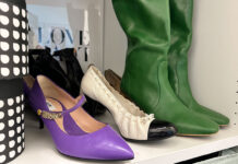 Über Luxus Pumps und Weitschaftstiefel Luxus Pumps und grüne Stiefel