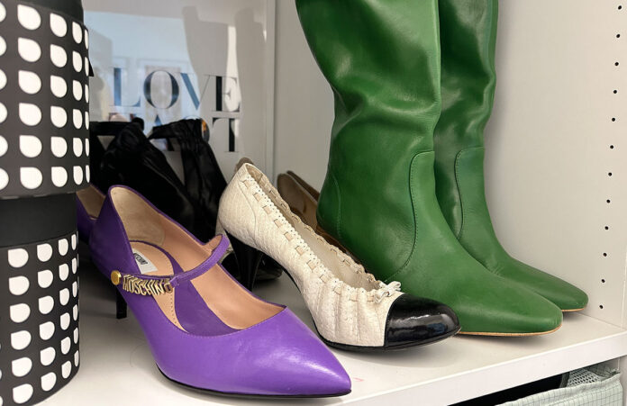 Über Luxus Pumps und Weitschaftstiefel Luxus Pumps und grüne Stiefel