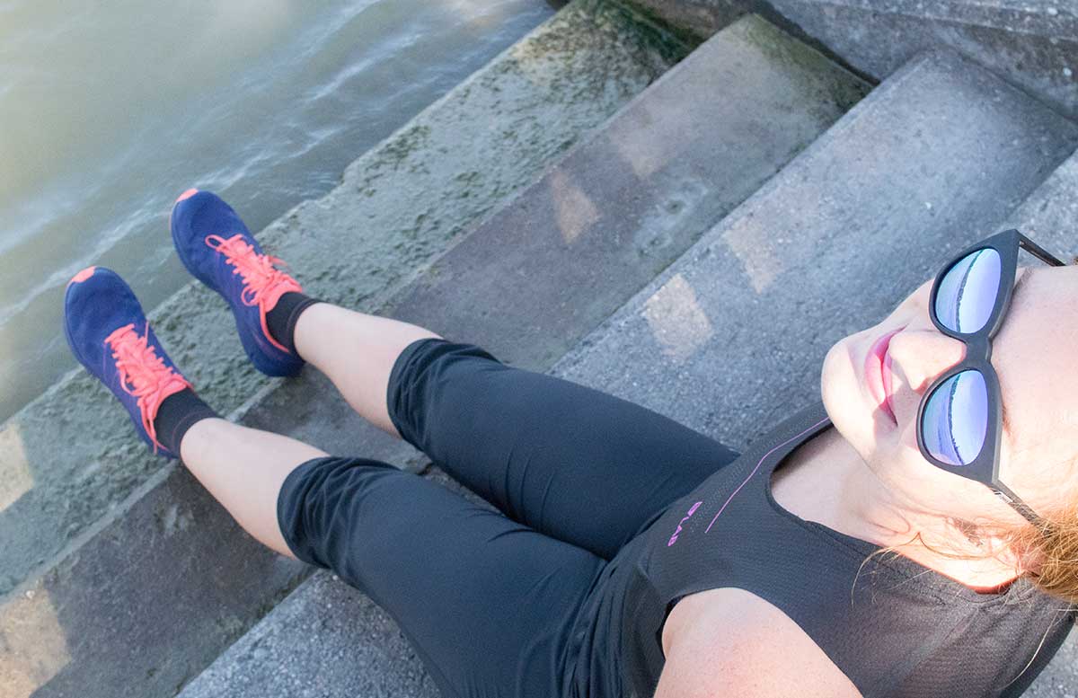 Wachau Marathon im Team Salomon schuhe wasser