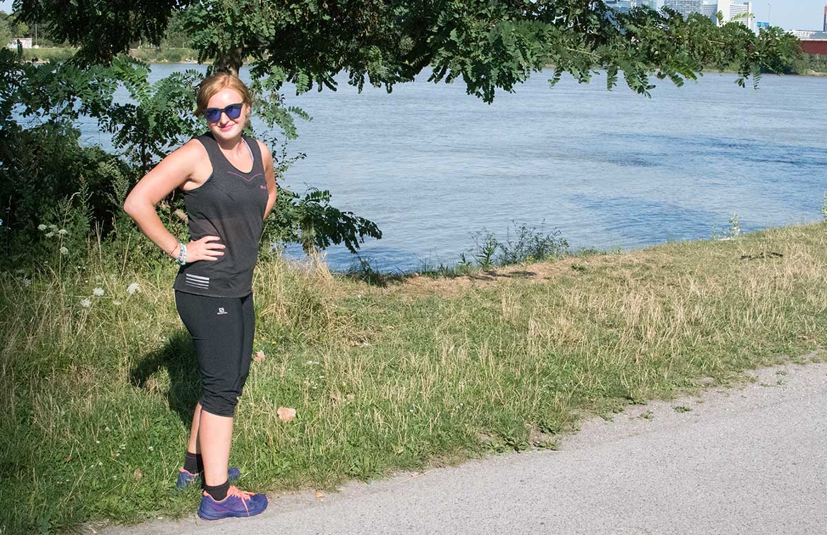 Wachau Marathon im Team Salomon stehend