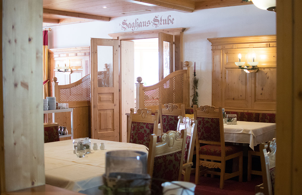 Walchhofer's Hotel Alpenhof in Filzmoos stube essen