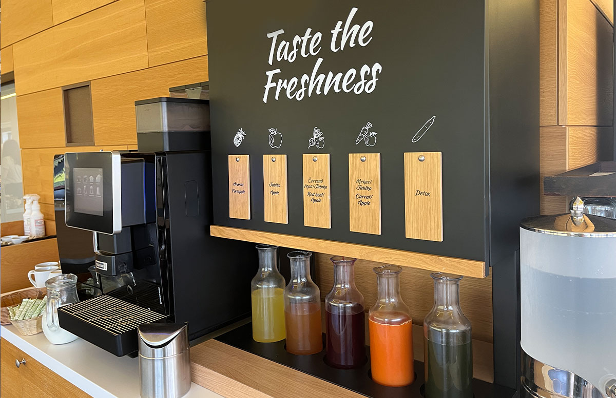 Wellness-Hotel-Vista-in-Dolni-Morava-frühstückssäfte