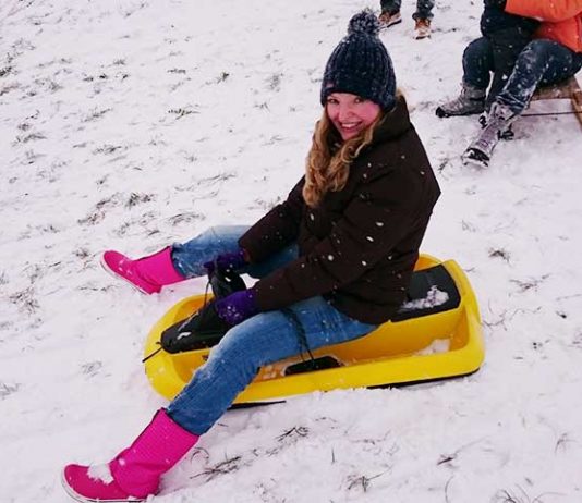 Viel Spaß und Schnee zu Weihnachten