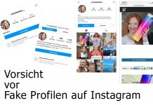 Fake Accounts und Fake Gewinnspiele auf Instagram Fake Accounts und Fake Gewinnspiele auf Instagram