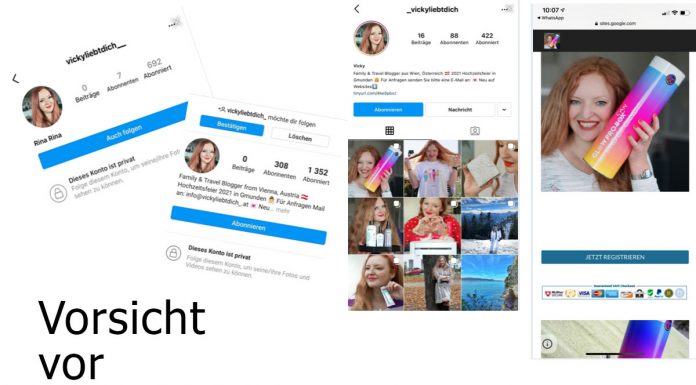 Fake Accounts und Fake Gewinnspiele auf Instagram Fake Accounts und Fake Gewinnspiele auf Instagram