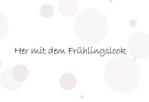 Her mit dem Frühlings Look