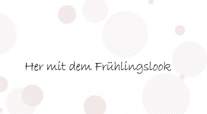 Her mit dem Frühlings Look
