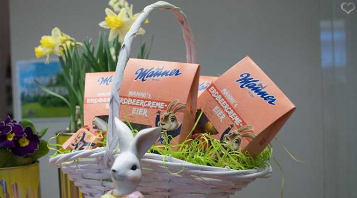 Das Manner Osterfest für Kinder manner-osterfest-erdbeercreme-eier